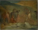Halte de spahis auprès d'une source. Esquisse., image 1/3