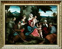 La Sainte Famille avec saint François d'Assise, saint Antoine abbé, sainte Marie-Madeleine, le petit saint Jean Baptiste et sainte Élisabeth, image 3/4