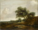 Paysage avec deux paysans au pied d'un arbre, image 1/3