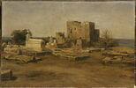 Vue d'un cimetière et d'un fort à Beyrouth, image 6/6
