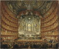 Fête musicale donnée par le cardinal de La Rochefoucauld au théâtre Argentina à Rome, le 15 juillet 1747, à l'occasion du mariage du Dauphin, fils de Louis XV, avec Marie-Josèphe de Saxe, image 3/10