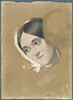 Tête de femme à bandeaux plats. Madame Desaux (Henriette Brown artiste peintre), image 3/4