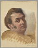 Tête d'homme replet et coloré Armand Bertin. Verso : tête d'homme de trois quarts à droite, M. de Sacy, image 1/6
