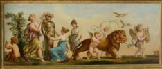 Le Printemps (salon des saisons) amours, lion, couronnement d'un terme, image 2/3