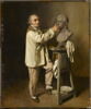 Antoine Houdon dans son atelier modelant le buste de Bonaparte, image 1/3