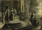 Le roi Louis XIII accueillant la reine d'Autriche et le dauphin, image 1/6