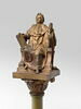 Louis XVIII sommet du sceptre de la statue La Restauration du Quadrige de l'arc de triomphe du Carrousel, image 5/10