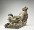 Jeune femme à demi couchée accompagnée d'un chien et de deux colombes, image 6/8