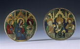 Valve de miroir : Dieu le Père entre saint Jean Baptiste et saint Charlemagne, image 4/8