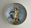 Coupe ronde : Amour sur un dauphin, image 1/2