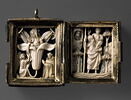 Pendentif en forme de diptyque : Annonciation ; saint Christophe, image 1/3