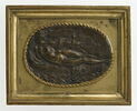 Bas-relief encadré : naïade sur un dauphin, image 1/2
