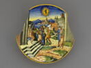 Assiette : armoiries des Orso de Venise (?) ; César et la soumission des Suessions, image 1/2