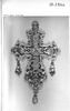 Croix-pendentif en or ornée d'améthystes, d'émeraudes et de perles, image 4/5