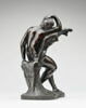Statuette : femme nue endormie, adossée à un tronc d'arbre, image 3/3