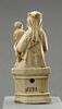 Statuette : Vierge à l'Enfant trônant, tenant une rose, image 4/4