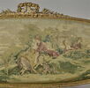 Canapé couvert en tapisserie de Beauvais : la pipée aux oiseaux, image 2/3