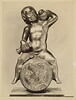 Fontaine : Bacchus enfant assis sur un tonneau dont le devant est orné d'une épreuve de la médaille de Caracalla par Boldù, image 4/4