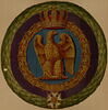 Médaillon central du tapis de la salle du trône aux Tuileries, image 3/5