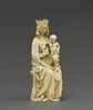 Statuette : Vierge à l'Enfant trônant, au chardonneret, image 1/5
