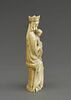 Statuette : Vierge à l'Enfant trônant, au chardonneret, image 4/5