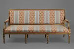 Canapé d'un mobilier de salon comprenant dix-sept pièces (OAR 205 à OAR 221), image 1/4