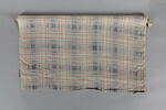Rouleau de grosse toile écossaise bleu et rouge sur fond blanc, image 2/3