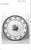 Assiette creuse, rondes, à bords contournés, d'une série de quatre (R 592 à 595), d'un service de table (R 550 à 675), image 3/3