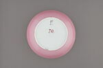 Assiette en porcelaine coquille d'oeuf à revers rose, image 2/4