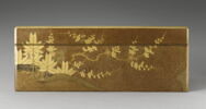 Grande boîte de forme rectangulaire : feuilles et fleur avec un plateau à l'intérieur, image 8/11