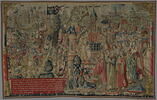 Louis XI levant le siège de Dole en 1477 de la tenture de saint Anatoile de Salins, image 1/9