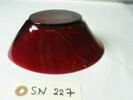 Coupelle en verre rouge (d'une paire), image 4/4