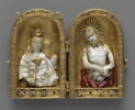 Diptyque : Vierge à l'Enfant couronnée ; Christ de douleur, image 3/3