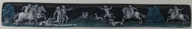 Plaque : La Chasse aux lapins, d'un ensemble de trois plaques (MR 2562 à MR 2564), image 1/4