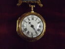 Montre ronde à double boitier assortie d'une châtelaine, image 2/2