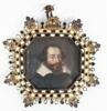 Miniature sur carton, encadrée : portrait d'homme, image 1/5