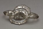Quatre anneaux en cristal de roche, formant chaine et figurant des serpents, image 3/6