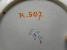 Assiette creuse à bords contournés d'une série de quatre (R 506, 507, 508, 509), image 4/4