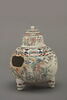 Chojiburo : brûle-parfums en porcelaine de Satsuma, à décor polychrome sur fond blanc, image 3/5