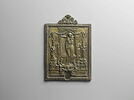 Plaquette : la Vierge à l'enfant entourés d'anges, image 1/2