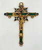 Croix-pendentif en or émaillé avec Christ, image 1/2