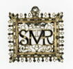 Médaillon de forme rectangulaire portant le monogramme SMR (T), image 1/2