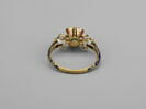 Bague en or émaillé avec diamant table, image 2/2