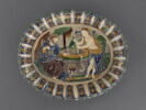 Plat ovale : Le Christ et la Samaritaine, image 1/5