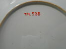 Assiette, d'une paire (TH 537), image 3/3