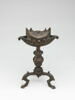 Lampe dont le couvercle est surmonté d'une demi figure de Minerve, image 3/5