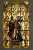 Vitrail rectangulaire polychrome : la Justice, image 1/2