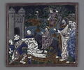 Plaque : L'entrée du Christ à Jérusalem, d'un ensemble de douze plaques, image 1/4