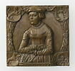 Plaquette : portrait de la femme d'Antoine Deczel, image 1/3