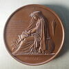 Médaille en bronze avec étui en bois : buste de Charles Percier par Joseph-François Domard, image 2/2